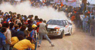 Audi quattro ante los temerarios buscando "la foto". Grupo B