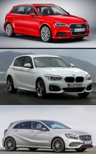 Audi A3 Sportback vs BMW Serie 1 y MB Clase A