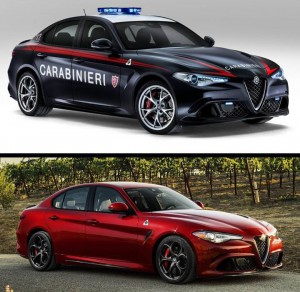 Alfa Romeo Giulia Quadrifoglio Carabinieri vs Giulia QV(7)